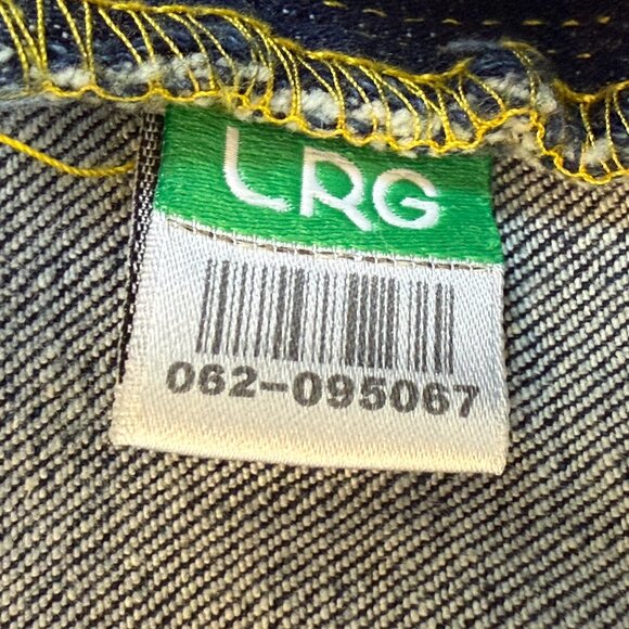 LRG Lifted Research Group Jeans Mens Dark Blue Denim Size 34 - Picture 12 of 13